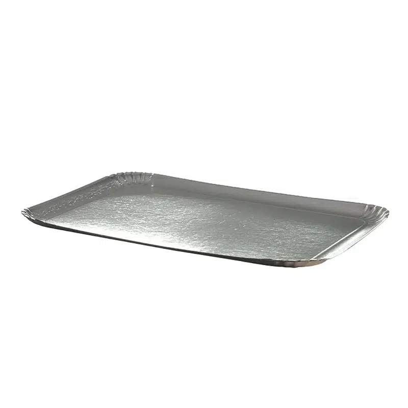 Silbernes Catering-Tablett 25 x 34 cm, 25 Stück