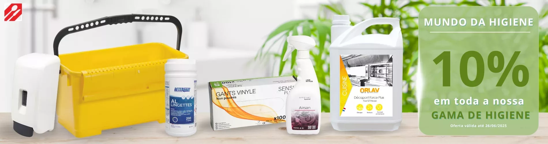 Bannière portugais hygiène